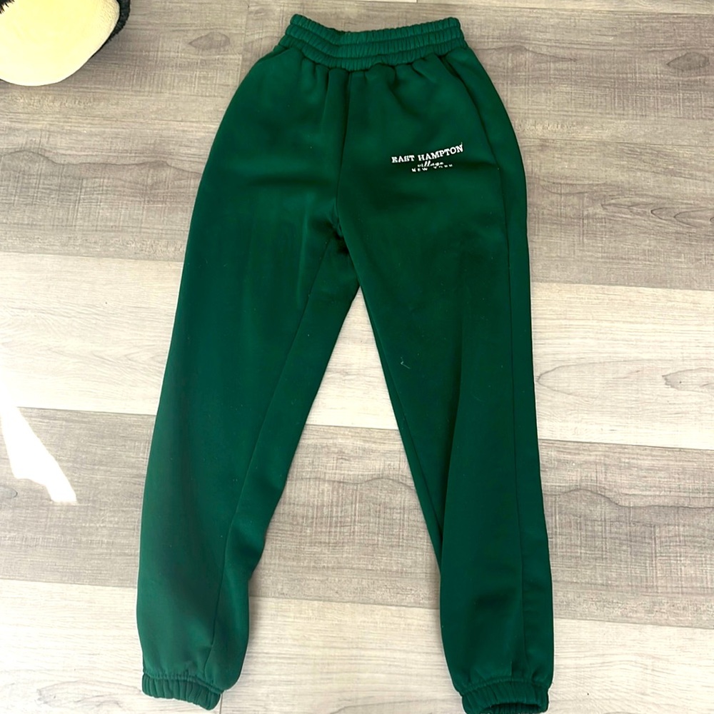 Green sweatpants. From SHEIN. Girls small